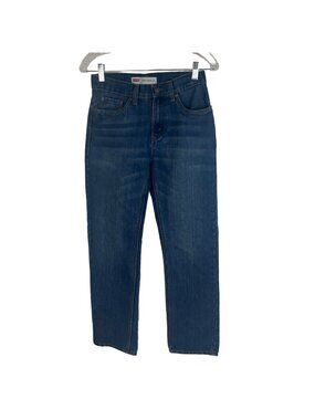 Levis 505 Jeans Big Boys Size 14 Slim Red Tag Medium Wash Straight Leg